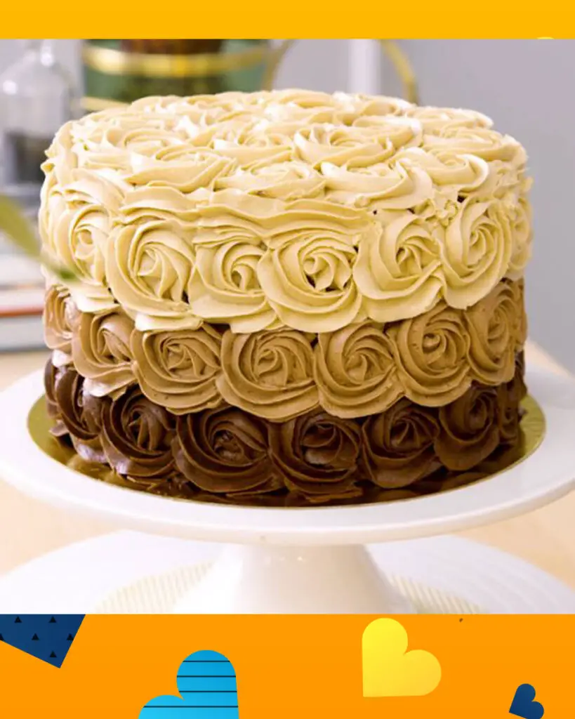 Ombre Rosette Cake