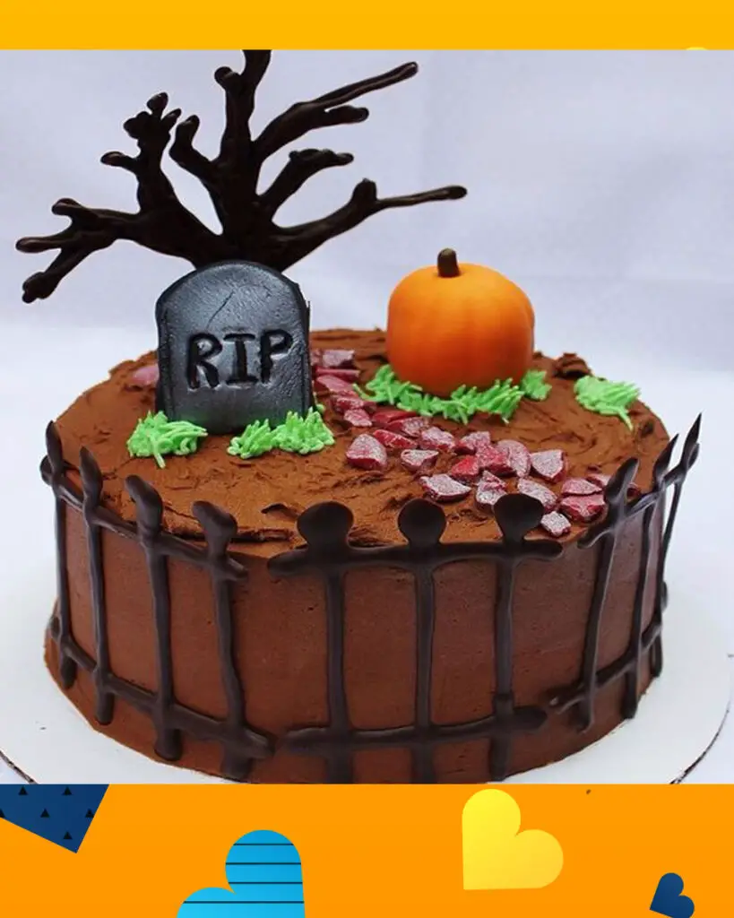 Pumpkin Chocolate Halloween Cake