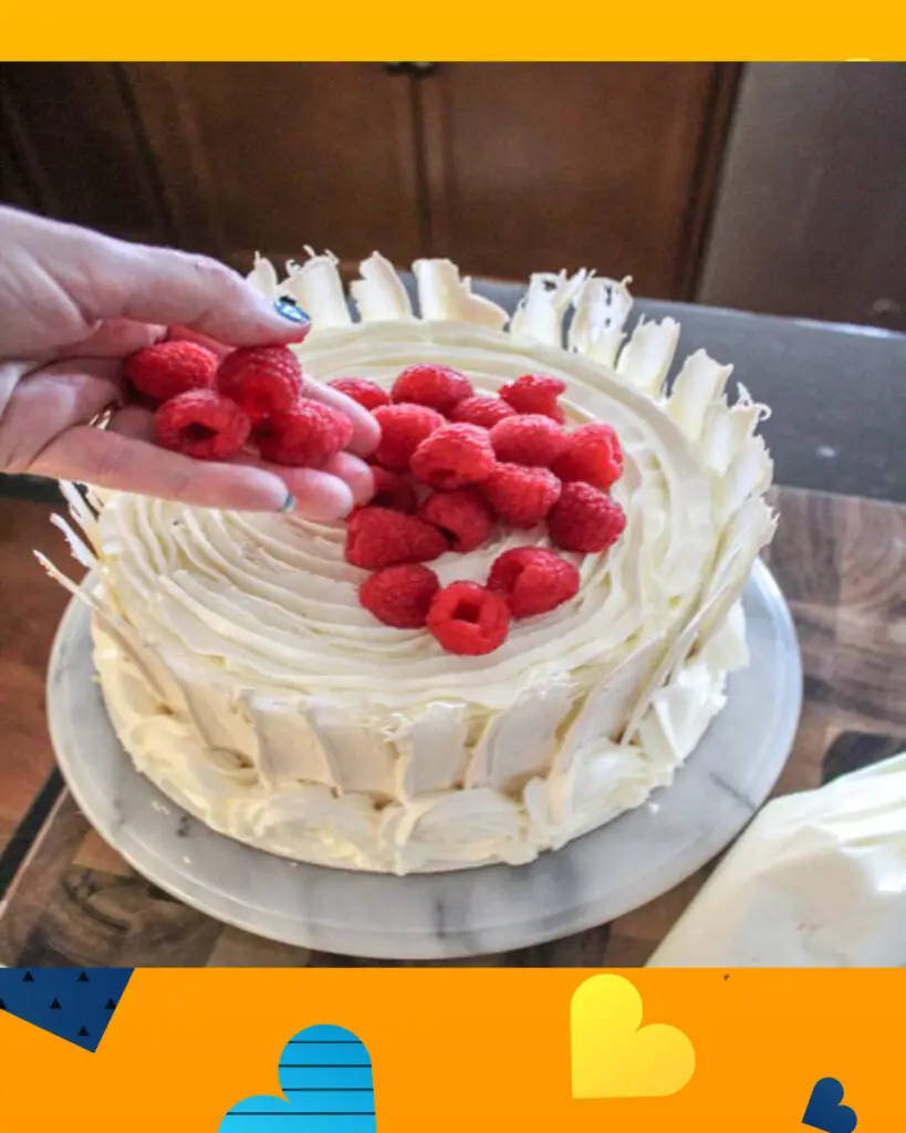 Raspberry Lemon Cream Cake