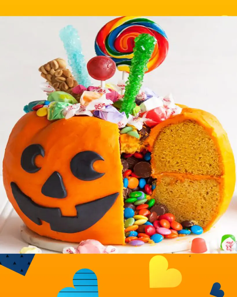 Jack-O'Lantern Halloween Cake