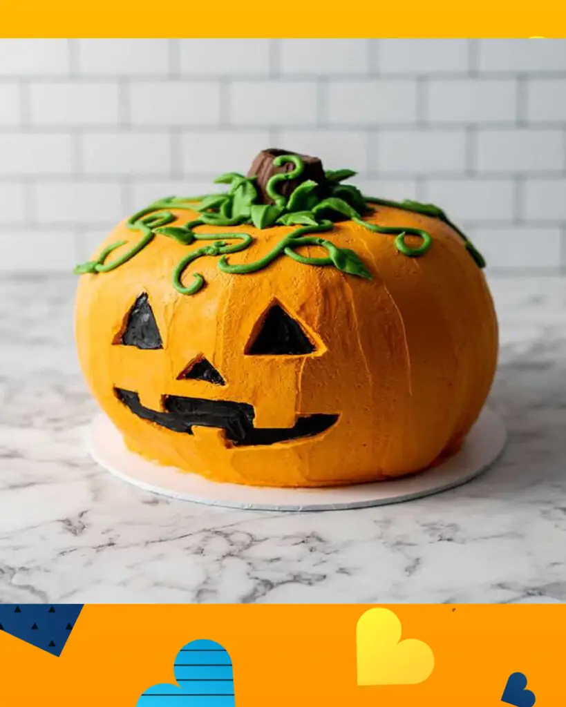 Jack-O'Lantern Halloween Cake