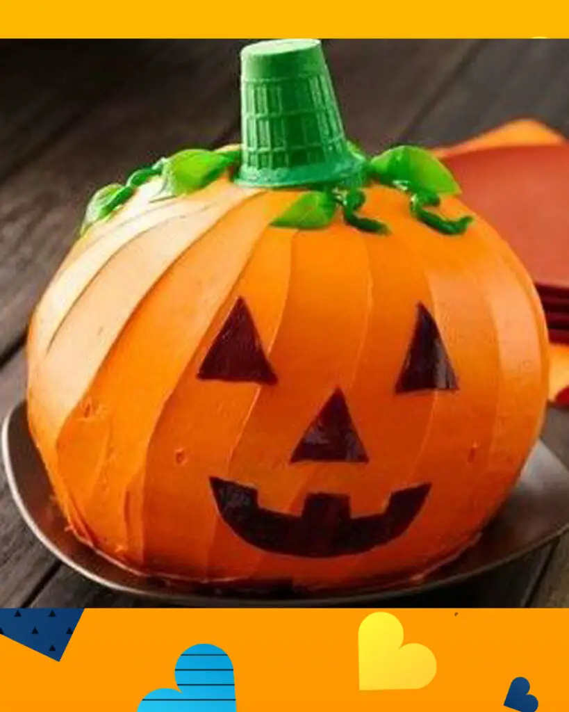 Jack-O'Lantern Halloween Cake