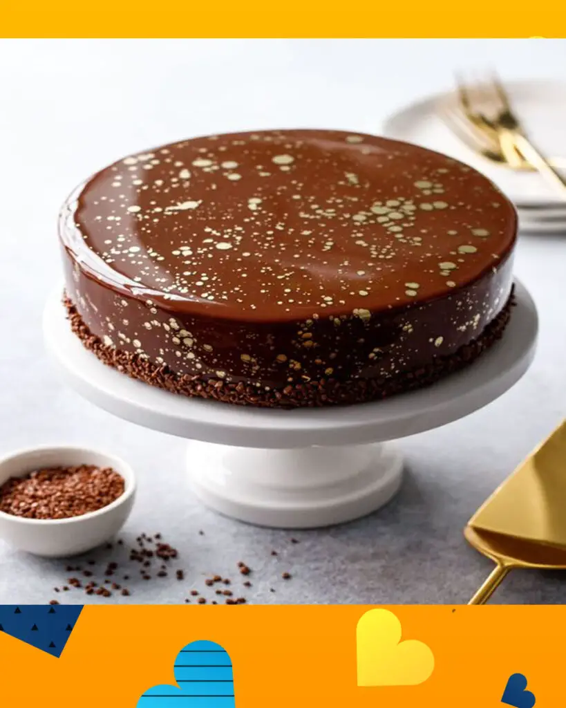 Chocolate and Caramel Mousse Cake